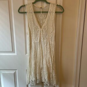 Free People White Mini Dress
